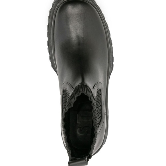 Bow Lug -Sole Leather Sock Boots Size 39.5 - Picture 8 of 9